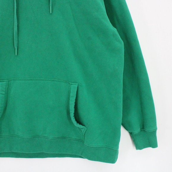 Social Tourist Hoodie Mens Green Pullover Drawstring Big Logo Graphic Small S - Picture 4 of 10